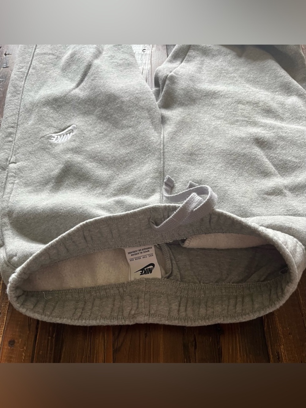 Nike Gray Fleece Joggers with White Swoosh Sz XXS EUC - Picture 5 of 10